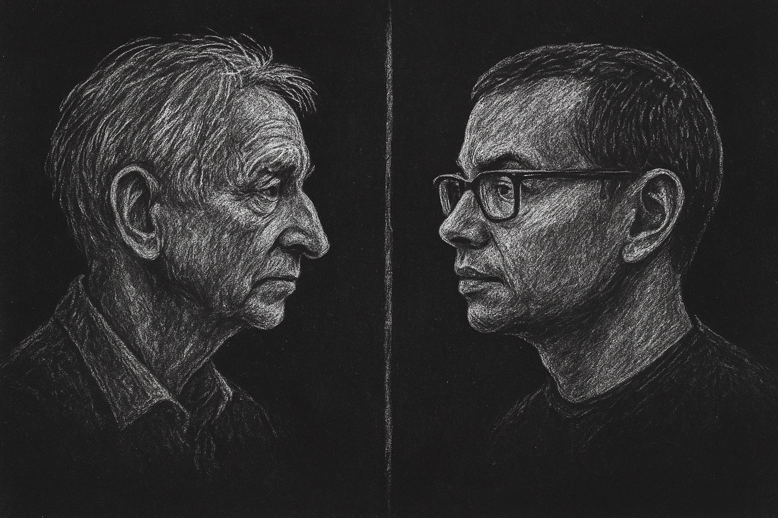 Geoffrey Hinton et Demis Hassabis
